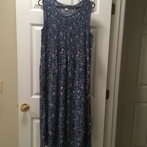 Women’s lightweight summer dress. Measures 46 1/2” long from shoulder